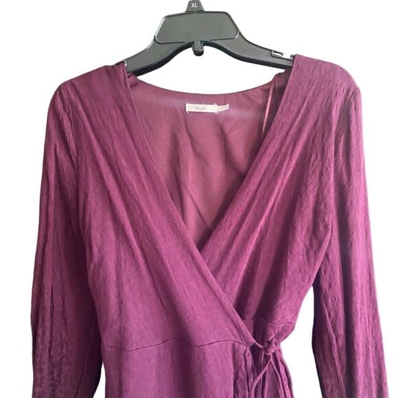 Francesca’s Mi Ami Burgundy Wrap Dress. Size Small. - Picture 6 of 11
